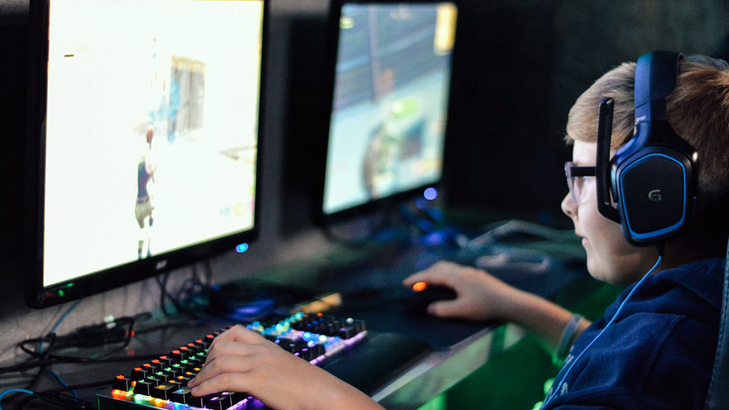 Children addicted to playing games